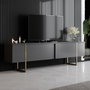 Hanah Home Soporte de TV Luxe - Antracita y Oro